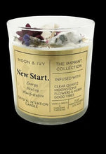 Load image into Gallery viewer, IMPRINT COLLECTION - NEW START- THE CRYSTAL INTENTION CANDLE FOR TRANSITIONS IN LIFE