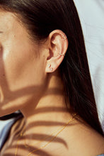 Load image into Gallery viewer, Triangle Solitaire Stud Earrings
