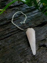 Load image into Gallery viewer, Authentic Rose Quartz Crystal Pendulum
