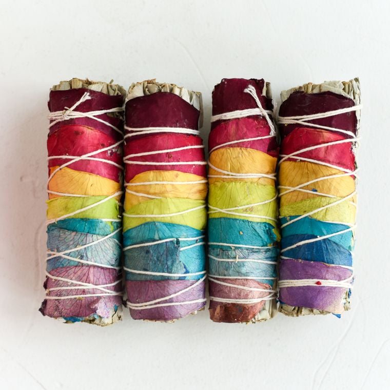 White Sage Smudge Stick 7 Chakra Floral 4