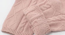 Load image into Gallery viewer, Cable Knit Cashmere Socks 100% Pure Mongolian 7 Gauge cashmere
